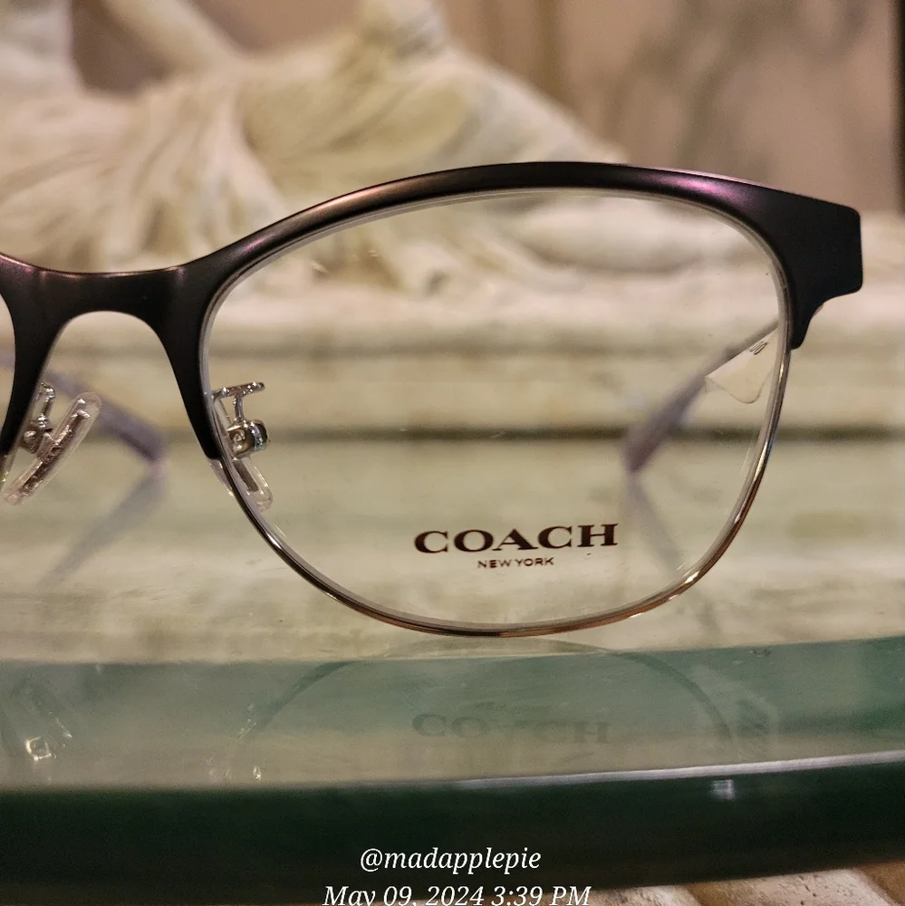 Coach HC5111 Perscription Eyeglass Frames Only Metal Cat Eye Designer #87